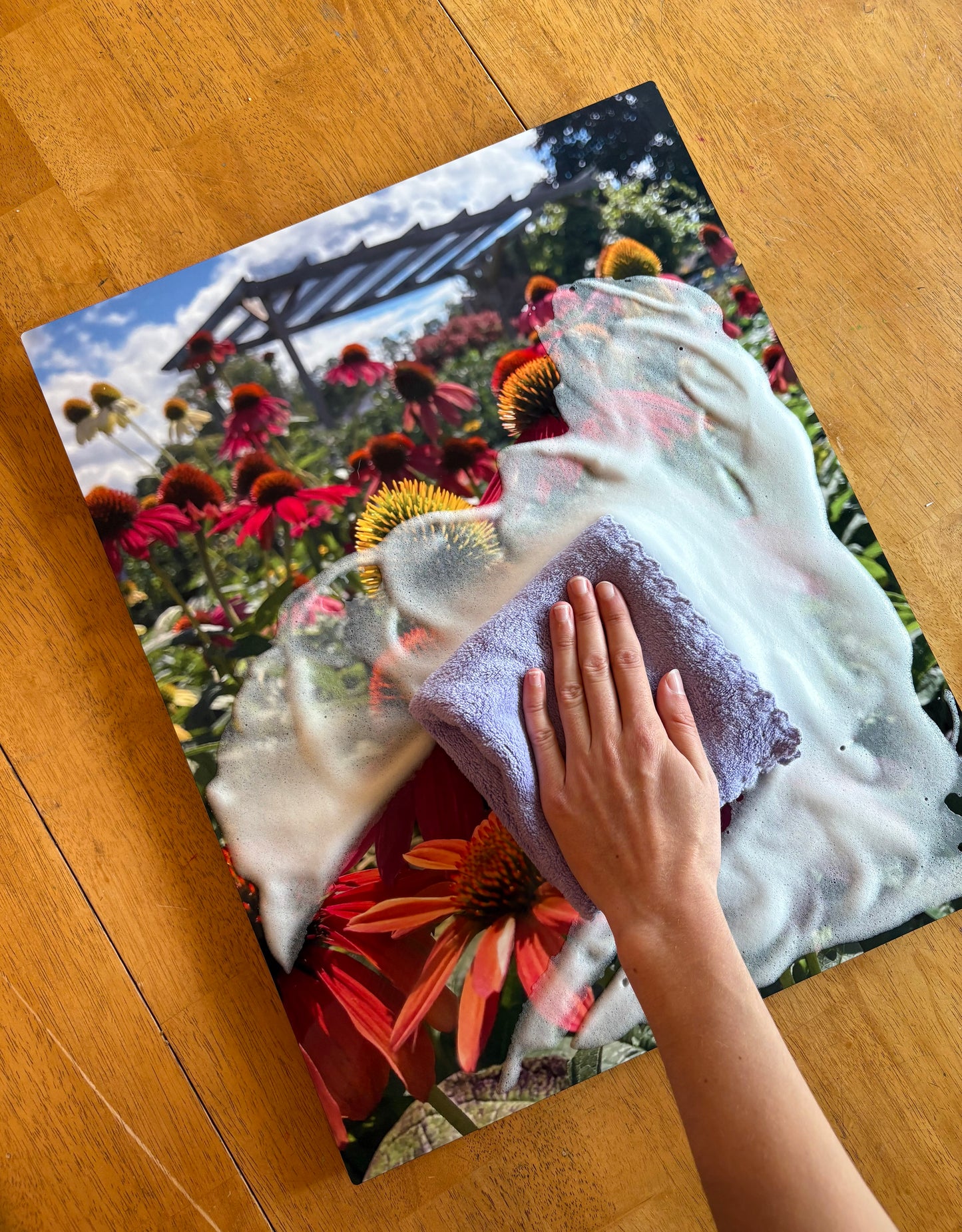 Little Red Truck Metal Print