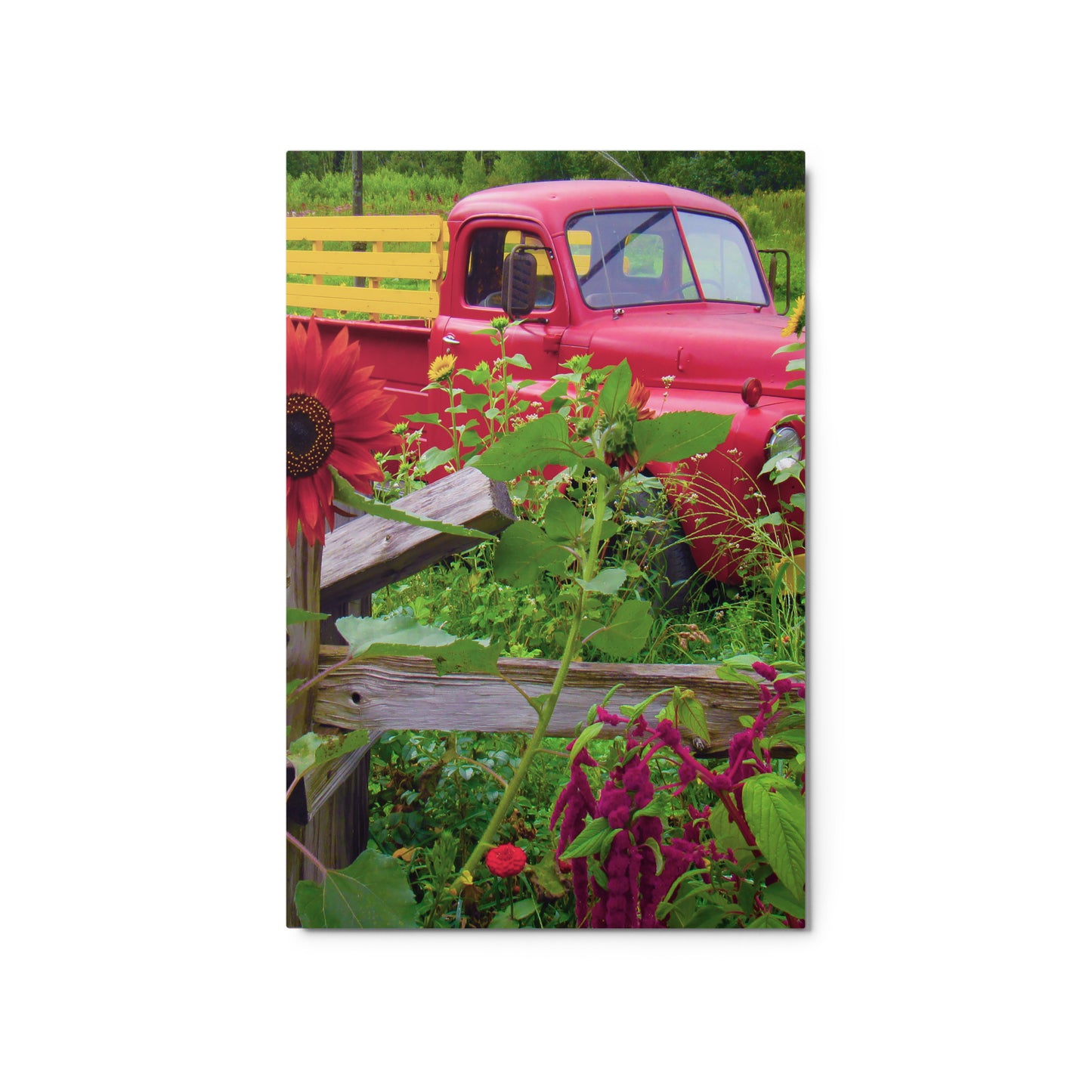 Little Red Truck Metal Print