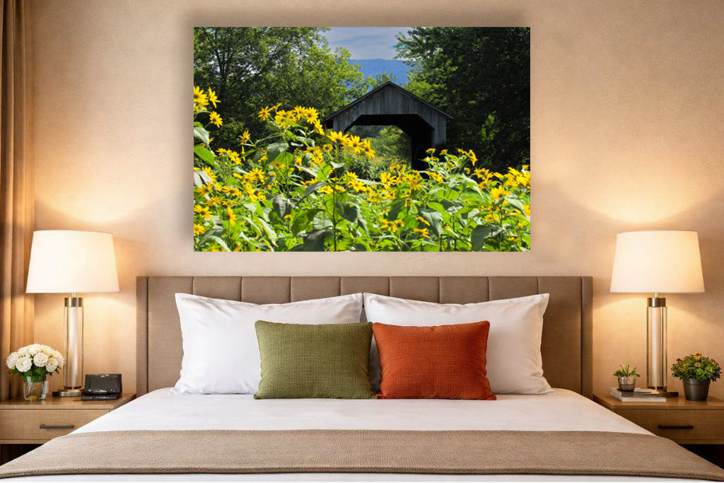 Cambridge Covered Bridge Metal Print