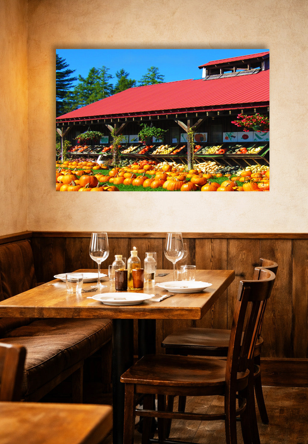 Farmer's Market Metal Print