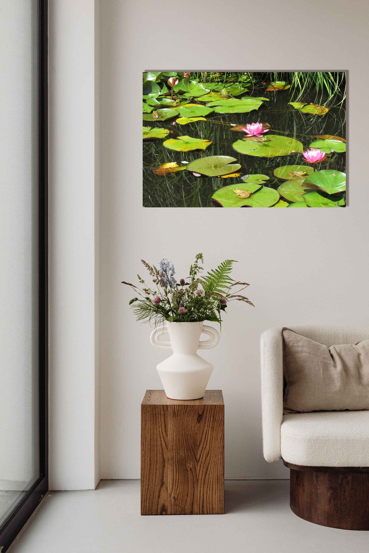 Frog Pond Metal Print