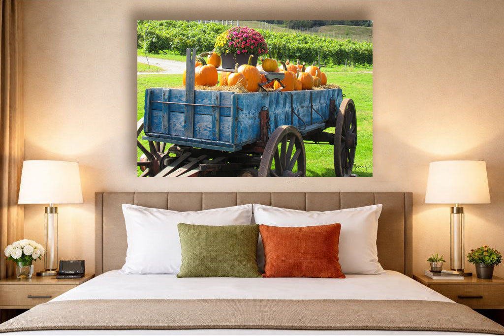 Pumpkin Harvest Metal Print